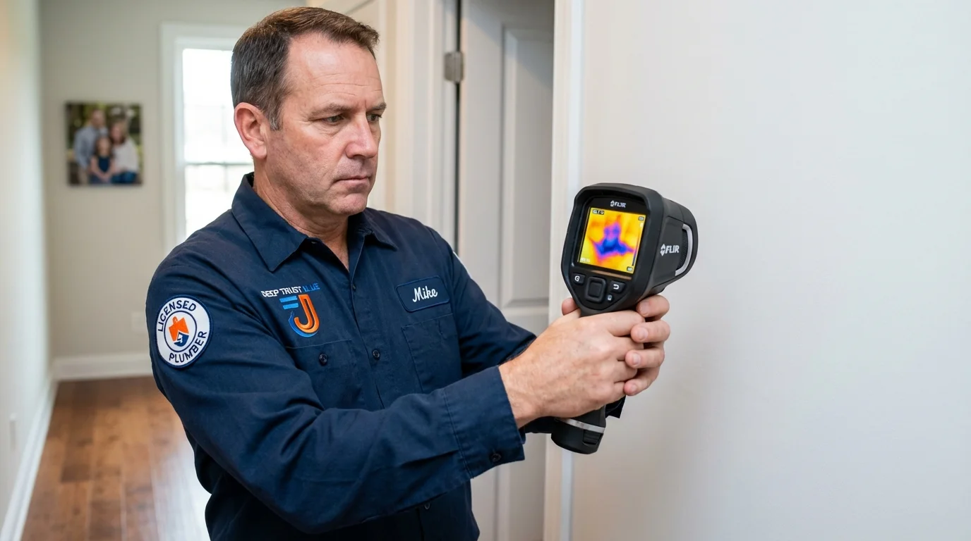 Thermal imaging leak detection by Johns Plumbing LLC in Enon